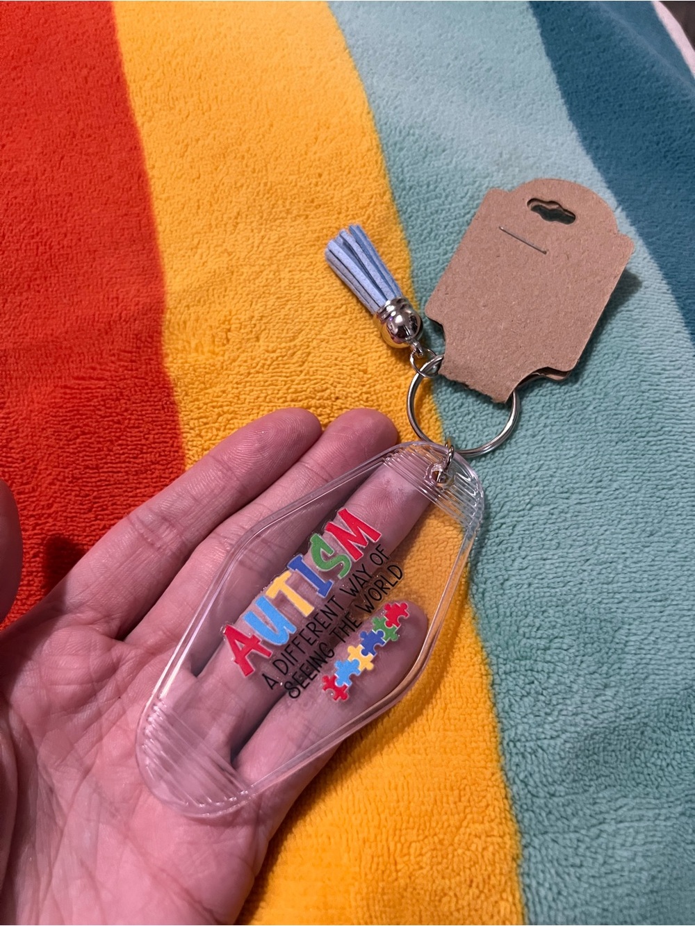 Autism Awareness Keychain 🧩 - Picture 4 of 5